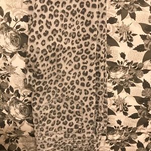 Cheetah print jeans